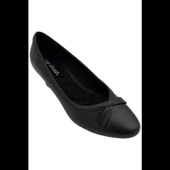 Easy Street Shoes - Easy Street Woemn's Kata Pump Heels Black/Snake - Narrow